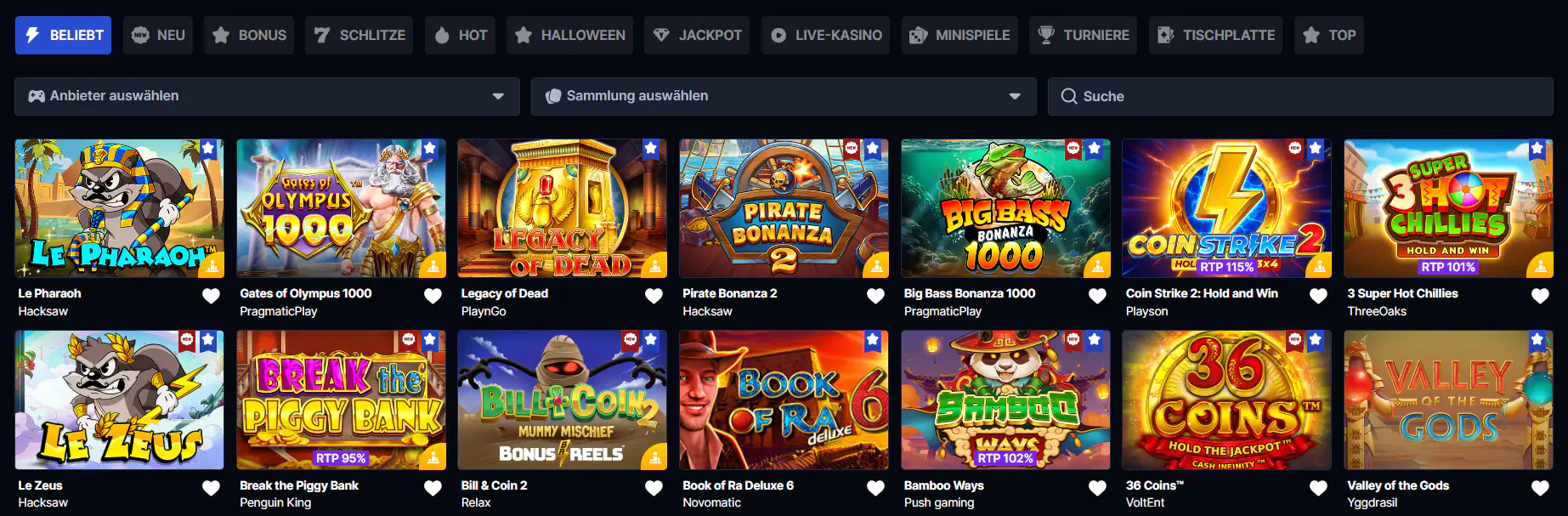Slots-Kollektion Betflare Deutschland